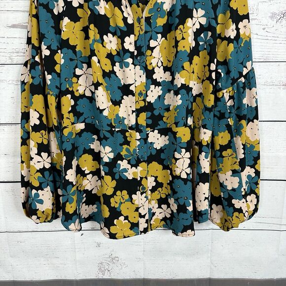 CAbi 4158 Womens Large Favorite Blouse Floral Shirt Blouse Career Office - Picture 3 of 12